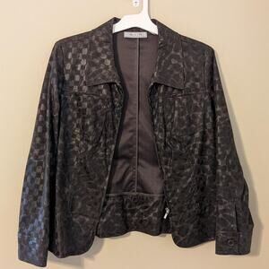 Birch hill Brown/Black Patterned Jacket